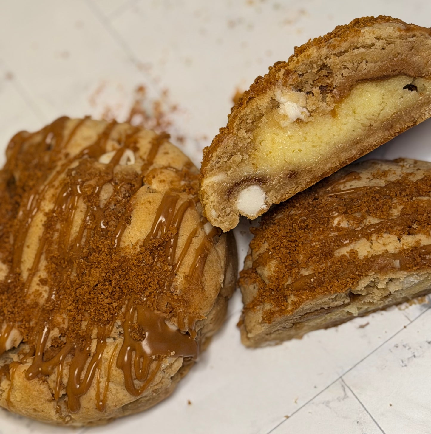 Cookie Butter Cheesecake Stuffed Cookie