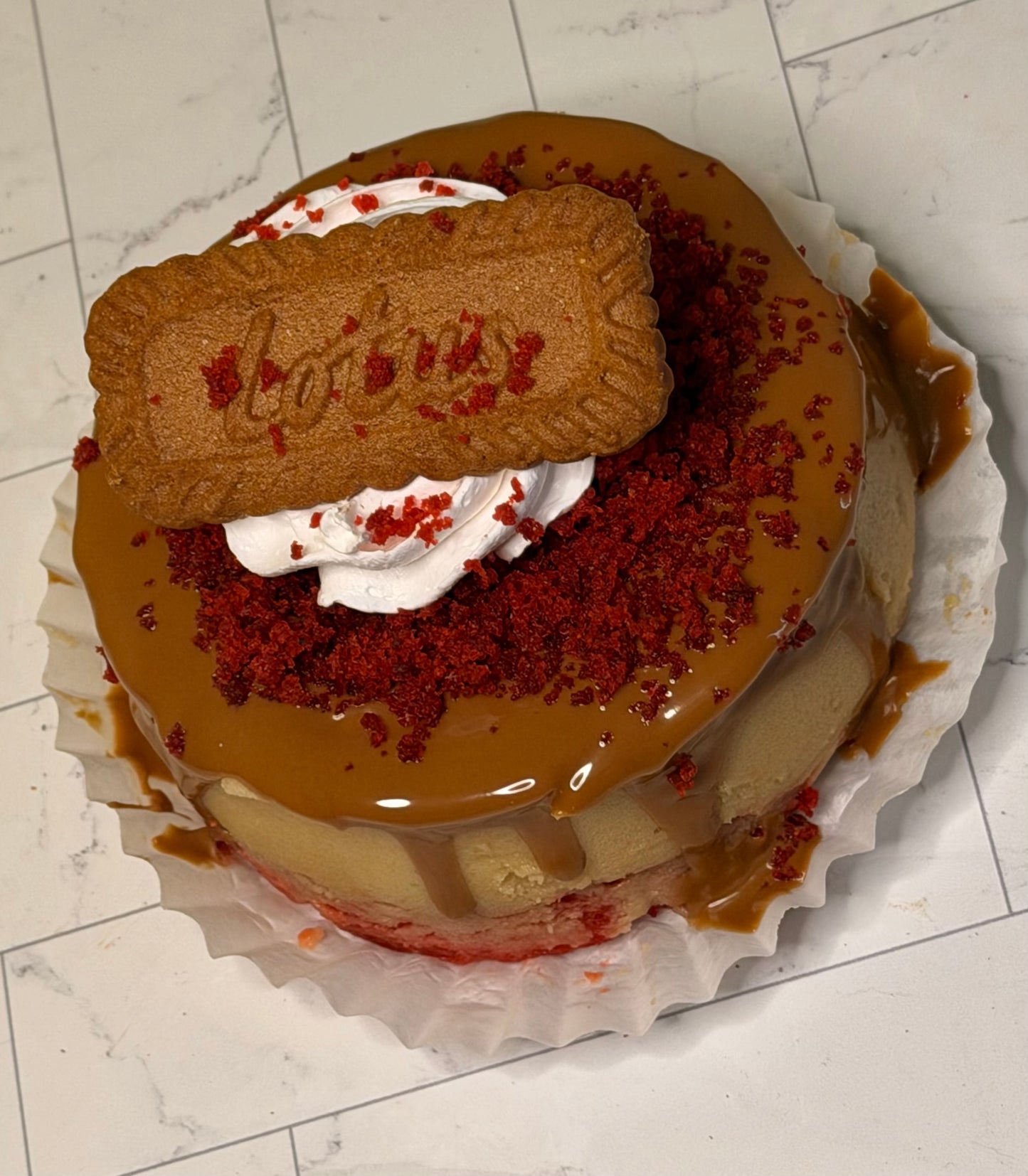 Red Velvet Biscoff Cheesecake