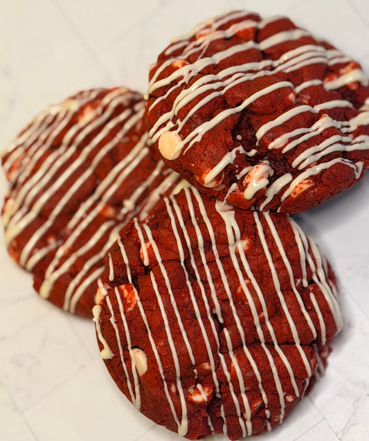 Red Velvet Cheesecake Stuffed Cookies