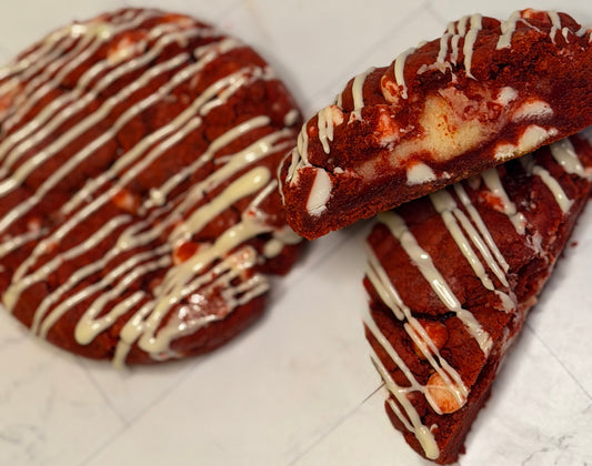 Red Velvet Cheesecake Stuffed Cookies