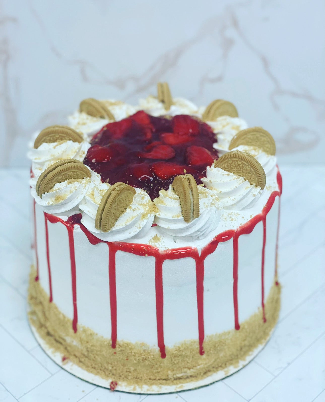 Strawberry Oreo Ultimate Cheesecake