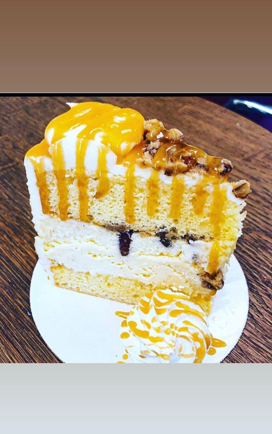 Brown Butter Bourbon Pecan Cheesecake Cake