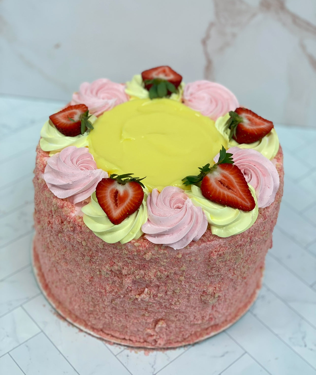 Strawberry Lemonade Ultimate Cheesecake
