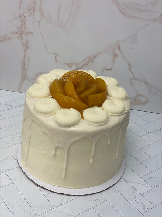 Peach Cobbler Ultimate Cheesecake Cake